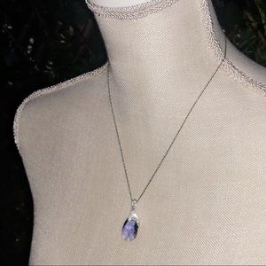 🆕ARTISTIQUE Swarovski Teardrop Silver Necklace